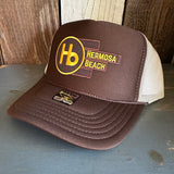 Hermosa Beach THE NEW STYLE High Crown Trucker Hat - Khaki/Brown