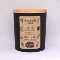 Through Thick And Gin | Balsam, Cedar & Gin Wood Wick Candle || 7.3 oz