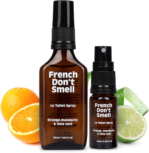 French Don’t Smell - Toilet Smell Eliminator, On-The-Go Toilet Spray, Bathroom Air Fresheners for Home & Travel :: Orange, Mandarin, & Lime Zest