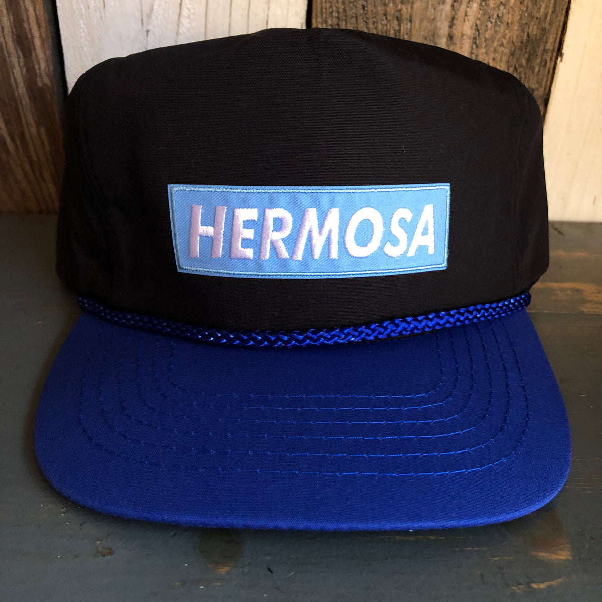 Hermosa Beach CLASSIC LOGO 5 Panel High Crown Baseball Cap - Royal Blu –  Wicked+