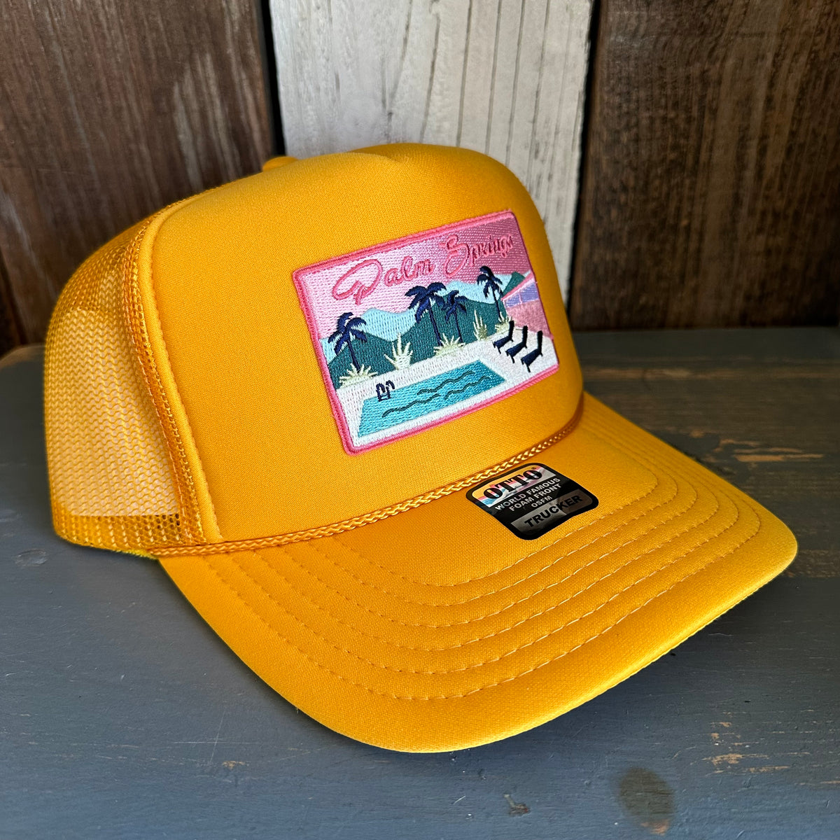 Hermosa Beach MUY HERMOSA High Crown Trucker Hat - Olive – Wicked+