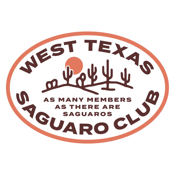 Texas Saguaro Club Sticker