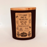 Honey In Philadelphia | Tobacco & Honey Wood Wick Candle || 7.3 oz