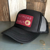 Hermosa Beach WELCOME SIGN Trucker Hat - Black