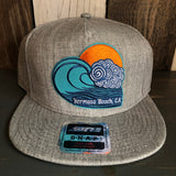 Hermosa Beach TUBULAR Premium 5-Panel Mid Profile Snapback Hat - Grey