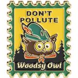 Woodsy Owl Postage Stamp Pin