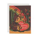 Happy Birthday Darlin' :: Armadillo Greeting Card