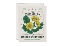 For A Bad Bitch On Her Birthday :: Greeting Card