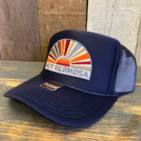 Hermosa Beach MUY HERMOSA High Crown Trucker Hat - Navy