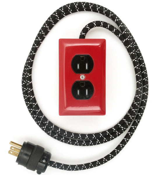 Extō in BOTTLE ROCKET RED w/ Black & White X Cord