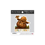 Smokey Bear and Squirrel :: California - Vinyl Sticker