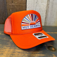 Hermosa Beach MUY HERMOSA Trucker Hat - Orange