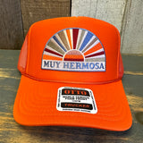 Hermosa Beach MUY HERMOSA Trucker Hat - Orange