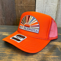 Hermosa Beach MUY HERMOSA Trucker Hat - Orange