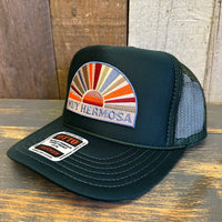 Hermosa Beach MUY HERMOSA High Crown Trucker Hat - Dark Green