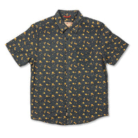 Poppy Short Sleeve Button Up Shirt - Navy