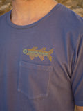 Fish Stitch Tee - Faded Navy