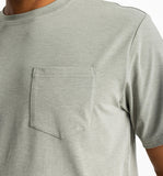Men's Bamboo Flex Pocket Tee - Heather Agave Green