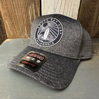 SOUTH BAY SURF (Navy Colored Patch) 6 Panel Low Profile Baseball Cap - Heather Black