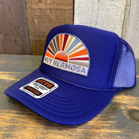 Hermosa Beach MUY HERMOSA High Crown Trucker Hat - Purple