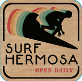 Hermosa Beach, California :: SURF HERMOSA, OPEN DAILY Sticker