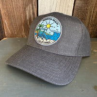 Hermosa Beach SHOREFRONT Premium 6-Panel Low Profile Snapback Hat - Heathered Black