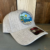 Hermosa Beach SHOREFRONT Premium 6-Panel Low Profile Snapback Hat - Heathered Grey