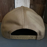 Hermosa Beach AS REAL AS THE STREETS 7 Panel Snapback Hat - Coyote Brown