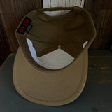 Hermosa Beach AS REAL AS THE STREETS 7 Panel Snapback Hat - Coyote Brown