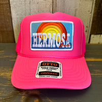 Hermosa Beach 72 & SUNNY Trucker Hat - Neon Pink