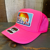 Hermosa Beach 72 & SUNNY Trucker Hat - Neon Pink