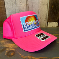 Hermosa Beach 72 & SUNNY Trucker Hat - Neon Pink