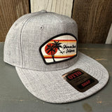 Hermosa Beach RETRO SUNSET Premium 6-Panel Mid Profile Snapback Hat - Grey