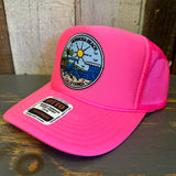 Hermosa Beach SHOREFRONT Trucker Hat - Neon Pink