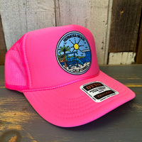 Hermosa Beach SHOREFRONT Trucker Hat - Neon Pink