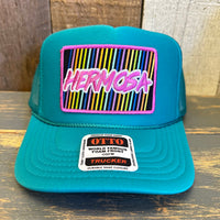 Hermosa Beach HERMOSA '84 High Crown Trucker Hat - Jade Green