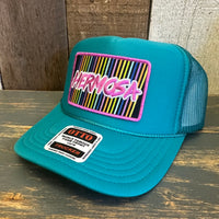 Hermosa Beach HERMOSA '84 High Crown Trucker Hat - Jade Green