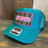 Hermosa Beach HERMOSA '84 High Crown Trucker Hat - Jade Green