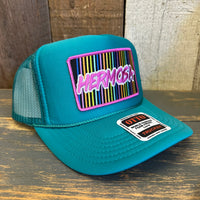 Hermosa Beach HERMOSA '84 High Crown Trucker Hat - Jade Green