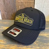 Hermosa Beach ARE YOU ESTABLISHED? - 6 Panel Low Profile Baseball Cap - Black