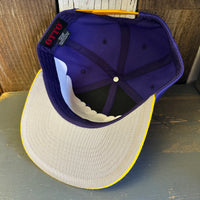 Hermosa Beach SUNBEAMS 6-Panel Mid Profile Snapback Hat - Purple/Gold
