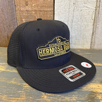 Hermosa Beach ARE YOU ESTABLISHED? - "OTTO SNAP" 6 Panel Snapback Hat Cap - Black