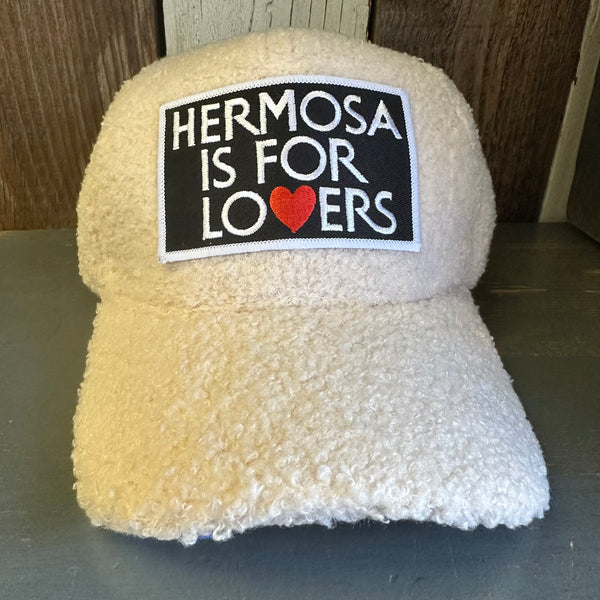 Hermosa Beach HERMOSA IS FOR LOVERS 6 Panel Sherpa Cap - Beige