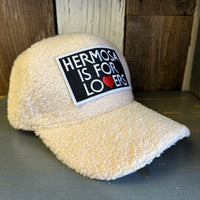 Hermosa Beach HERMOSA IS FOR LOVERS 6 Panel Sherpa Cap - Beige