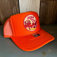 JOSHUA TREE NATIONAL PARK High Crown Trucker Hat - Neon Orange