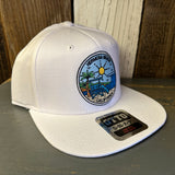 Hermosa Beach SHOREFRONT 6 Panel Mid Profile Snapback Hat - White