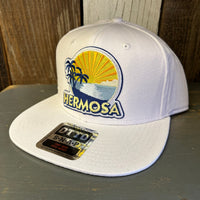 Hermosa Beach FIESTA 6 Panel Mid Profile Snapback Hat - White
