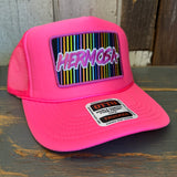 Hermosa Beach HERMOSA'84 Trucker Hat - Neon Pink