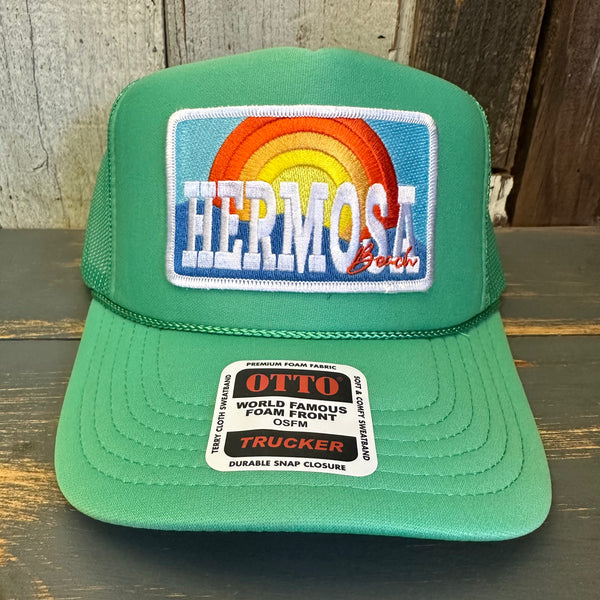 Hermosa Beach 72 & SUNNY High Crown Trucker Hat - Cactus Green