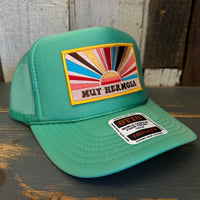 Hermosa Beach MUY HERMOSA Trucker Hat - Cactus Green